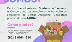Sistema OCB/AL e Coopafas realizam campanha para ajudar vítimas das enchentes em Santana