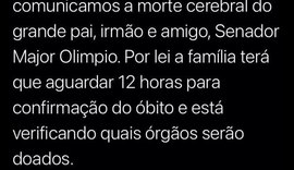 Senador Major Olímpio tem morte cerebral após ser diagnosticado com Covid-19