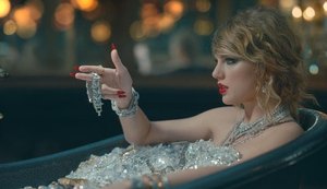 Banho de diamantes em clipe de Taylor Swift custou mais de US$10 milhões