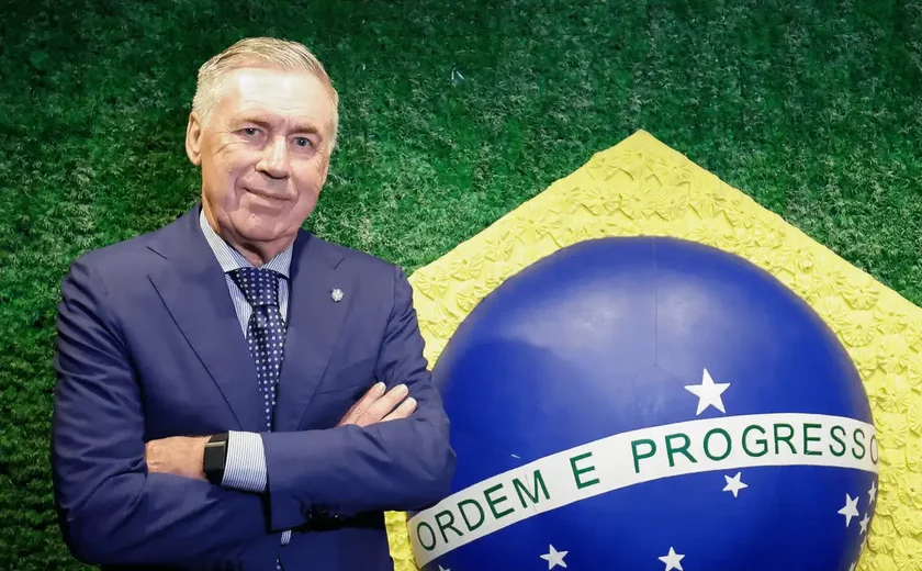 CBF anuncia ampliação de contrato com técnico Carlo Ancelotti