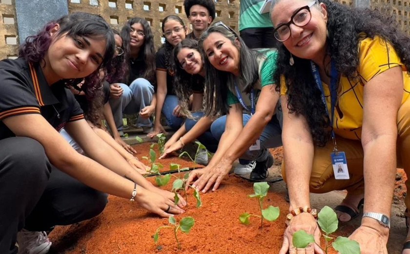 Secretaria de Estado do Meio Ambiente inaugura 68ª horta urbana em Alagoas