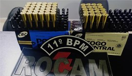 PM apreende armas e munições em cidades do interior do estado