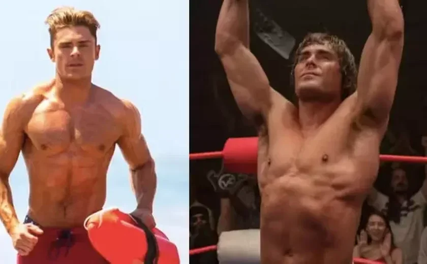 Zac Efron admite vida infeliz para manter corpo musculoso de galã