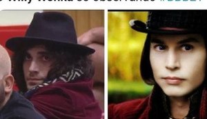 Internautas comparam Fiuk a Willy Wonka por causa de look inusitado