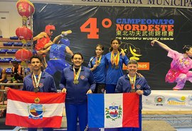 Caminhos do Esporte: delegação alagoana de Kung Fu conquista 42 medalhas em regional da modalidade