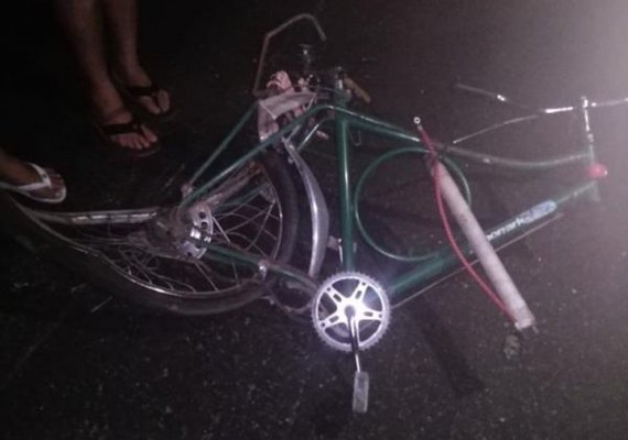 Ciclista morre em acidente na AL-2020, em Arapiraca