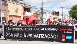 Marcha contra privatização da Eletrobras encara aparato policial