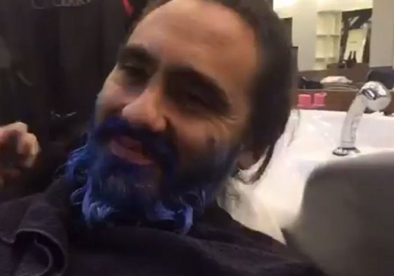 Promessa cumprida: depois de título da Copa do Brasil, Sorín pinta barba de azul