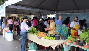 Feira orgânica da Semarh atrai consumidores na Ponta Verde