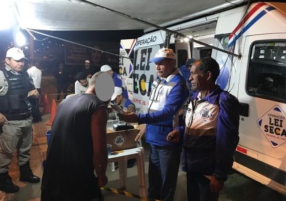 Condutor é preso e outros cinco são autuados por situação de alcoolemia durante Lei Seca
