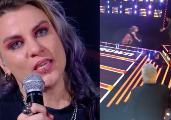 Participante do ‘The Voice Brasil’ cai do palco e leva sete pontos no joelho