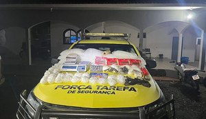 Mais de meia tonelada de drogas foi apreendida em Alagoas