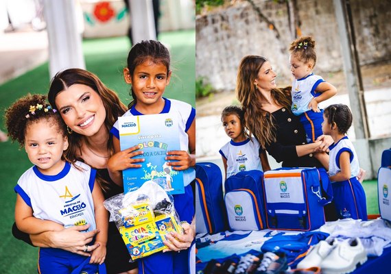 Primeira-dama Marina Candia anuncia distribuição de 70 mil kits escolares para alunos da rede municipal