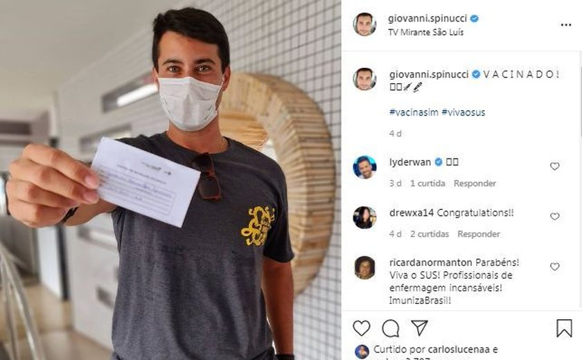 Jornalistas são vacinados contra a Covid-19 no Maranhão e em Mato Grosso