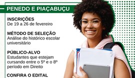Penedo e Piaçabuçu: Defensoria Pública realiza seleção de estágio em Direito