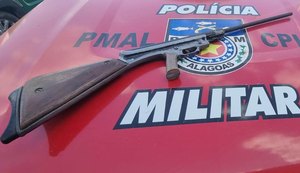 Denúncia de violência doméstica resulta em apreensão de arma artesanal