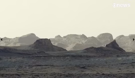 Nasa divulga imagem inédita de Marte com paredões esculpidos pelo vento