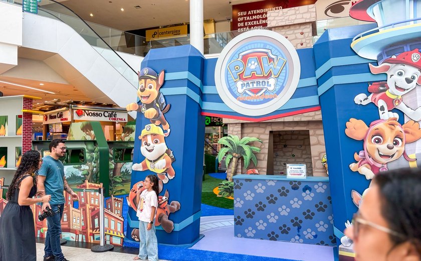 Shopping Pátio Maceió promove encontros com os personagens da Patrulha Canina