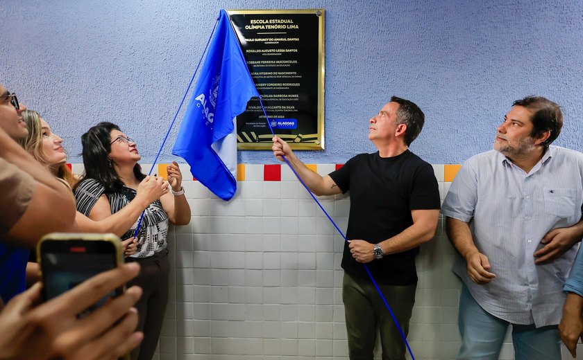 Governador Paulo Dantas inaugura em Girau do Ponciano revitalização de escola estadual