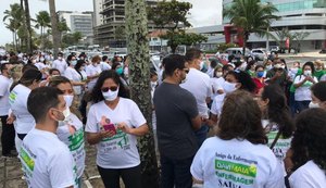 Profissionais realizam ato pela aprovação de projetos que tramitam no congresso nacional