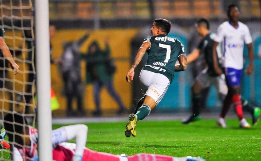 Dudu marca, Palmeiras vence Bahia e está na semi da Copa do Brasil