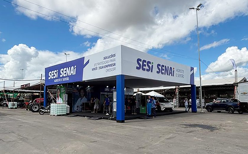 Sesi e Senai levam inovação e serviços ao Arapiraca Agro Show