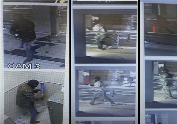 PC divulga imagens de suspeitos de assaltar agência bancária em Teotônio
