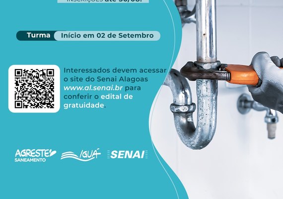 Agreste Saneamento abre nova turma para curso gratuito de encanador
