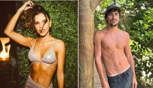 Mariana Rios e Bruno Montaleone beijam muito em Fernando de Noronha