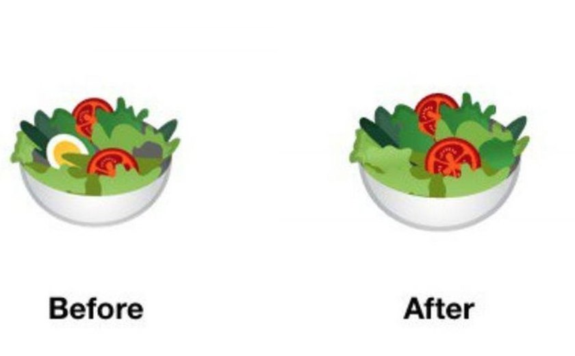 Para agradar veganos, Google tira ovos de emoji de salada