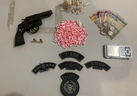 Polícia Militar apreende armas e drogas no interior do estado