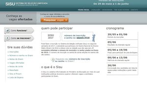 Prazo de inscrição no Sisu do 2º semestre termina nesta quinta