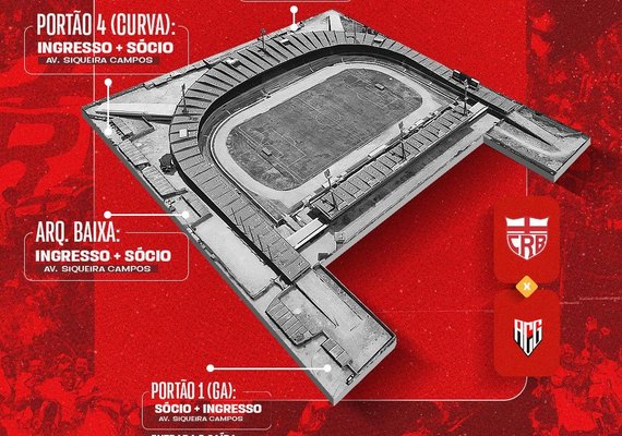 CRB inicia nesta quinta-feira (23) vendas de ingressos para jogo com o Atlético-GO