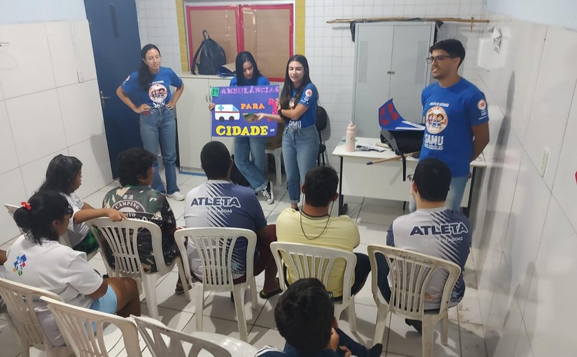 Projeto Samu nas Escolas leva primeiros socorros a alunos especiais da Apae