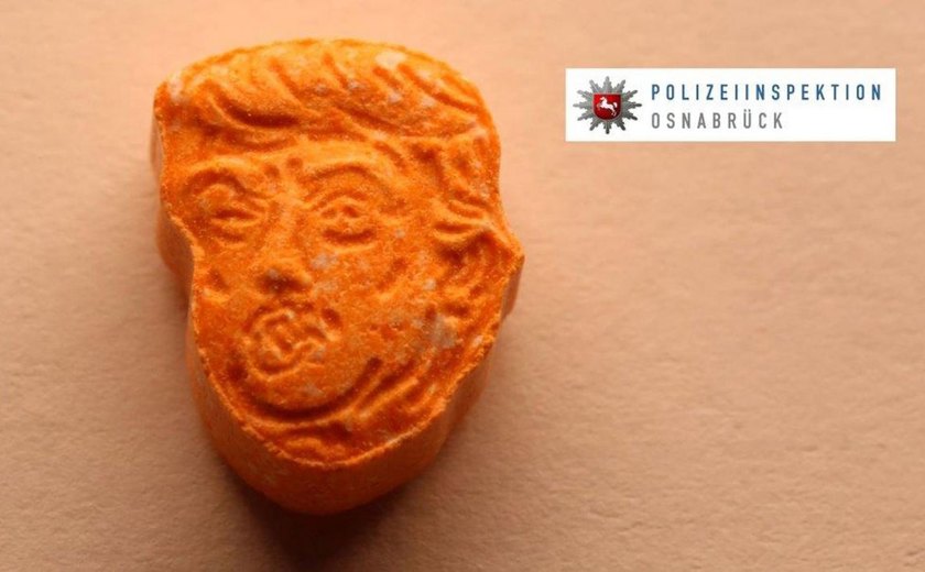 Polícia apreende ecstasy com o rosto de Donald Trump na Alemanha