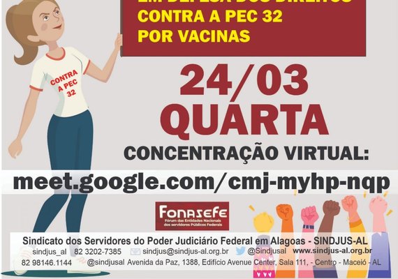 Servidores do Judiciário Federal participam da paralisação nacional de 24h