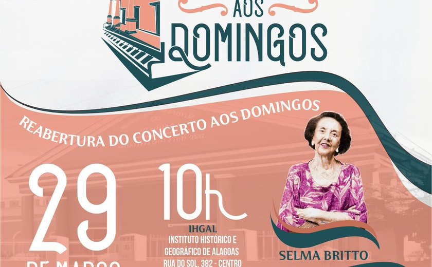 Emoção e excelência marcarão o retorno do projeto Concerto aos Domingos, dia 29