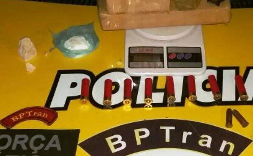 Após denúncia, BPTran apreende droga e munições com adolescente no Vergel