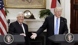 Donald Trump recebe líder palestino Mahmoud Abbas na Casa Branca