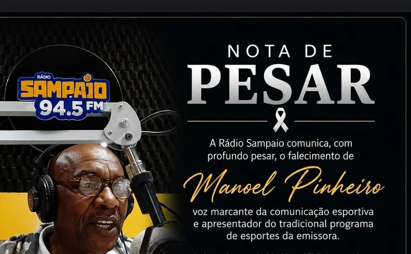 Morte de Manoel Pinheiro deixa rádio esportivo de Alagoas em luto
