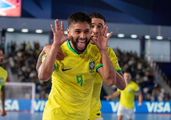 Brasil vence Marrocos e é semifinalista da Copa do Mundo de Futsal