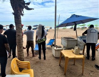 Vigilância Sanitária de Maceió realiza fiscalização educativa na orla marítima