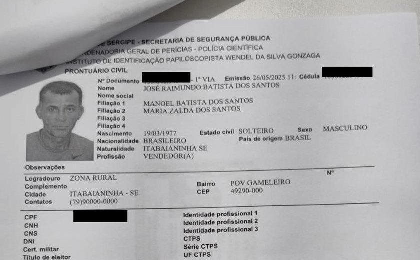 IML de Arapiraca convoca familiares de sergipano para liberação de corpo