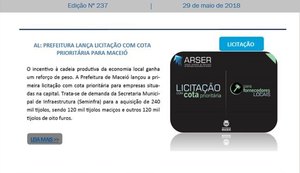 Licitação da Prefeitura de Maceió é destaque em informativo nacional