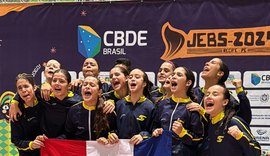 FAEC comemora conquista do ouro no handebol feminino no JEB’s 2024