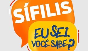 Dia Nacional de Combate à sífilis ocorre neste sábado, 17