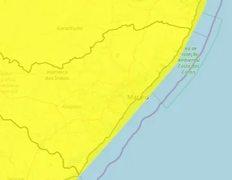 Inmet emite alerta de chuvas intensas para Alagoas
