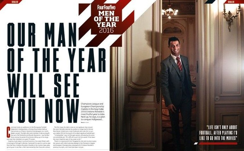 Revista inglesa escolhe Cristiano Ronaldo como 'homem do ano'