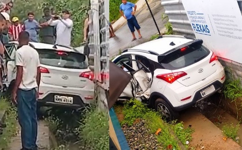 Trem e carro colidem no bairro de Bebedouro