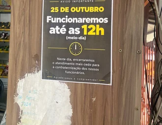 Padarias Ferreti anunciam fechamento ao meio-dia no domingo de eleição; caso é denunciado ao MPT